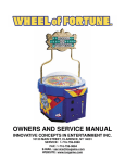 Wheel Of Fortune Service Manual-Pages 1