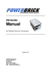 PowerBrick PB 100/200 Service Manual