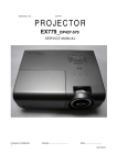 Optoma EX779 Service Manual 20100414 - e-ASP