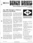 The 1990 Changes in National Reference Standards