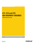 C11, C13 and C15 ON-HIGHWAY ENGINES - Safety