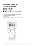 Ideal 61-340 Manual