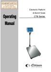 CTB Series - Scale Manuals
