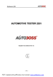 AUTOMOTIVE TESTER 2201