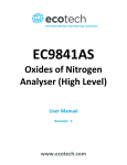 Oxides of Nitrogen Analyser (High Level)