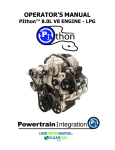 PIthon 8.0L Operator`s Manual, Rev C