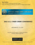 Exhibitor Kit - 2015 U.S. Cyber Crime Conference