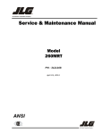 Service & Maintenance Manual