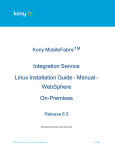 Kony MobileFabric Integration Service Manual Installation Guide