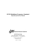 FS725 Rubidium Frequency Standard