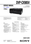 service manual cd/dvd player