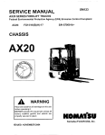 SERVICE MANUAL - Komatsu Forklift USA, Inc. v3.1