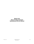 Model 416A Gate and Delay Generator Operating and Service Manual