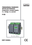 USER , S MANUAL PROGRAMMABLE TRANSDUCER