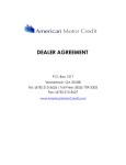 DEALER AGREEMENT - American Motor Credit