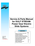 Service Manual for Gulf Stream Electric Slide Outs