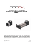 Tritex I Installation & User Manual