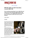 BRAKE JOB: Seventh Generation Accord (2003-`08)