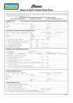 Classic Stolen or Burnt Vehicle Claim Form