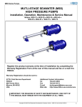 MSS A Service Manual - Fluid Equipment Development Company