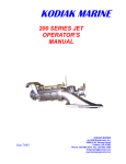 200 Series Jet Operators Manual