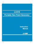 LI-610 Manual - LI-COR