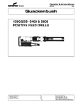 158QGDB- S400 & S600 POSITIVE FEED DRILLS