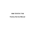1996 TOYOTA T100 Factory Service Manual