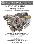 96-97 LT-1/LT-4 OBDII Wiring Harness Street & Performance