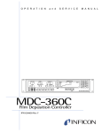 MDC-360C OPERATION AND SERVICE MANUAL