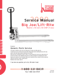 Service Manual Big Joe/Lift-Rite