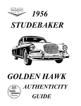 56J Authenticity Guide  - 1956 Studebaker Golden Hawk