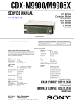 SONY CDX-M9900, CDX-M9905X - Service Manual. www.s