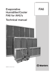 FA6 Evaporative Humidifier, technical manual