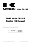 2009 Ninja ZX-10R Racing Kit Manual