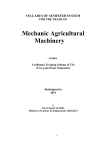 Mechanic Agricultural Machinery