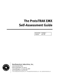 ProtoTRAK EMX Self Assessment Guide