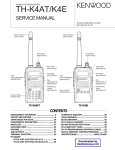 Kenwood - TH-K4 Service manual