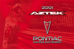 2001 Pontiac Aztek Owners Manual