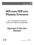MP1100/MP1101 Plasma Freezers