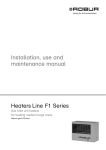 Installation, user and maintenance manual FPDF file