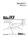 Bil-jax 3632T Operator Manual