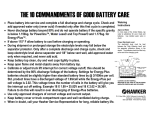 THE 10 COMMANDMENTS OF GOOD BATTERY CARE