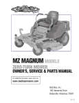 2015 MZ Magnum Owner/Parts Manual
