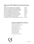 Medi-Temp III REF FW600 Series Blood/Fluid Warmer Operator s