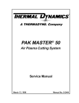 A THERMADYNE® Company PAK MASTER