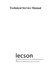 Lecson Technical Service Manual (AC1 and AP1)