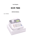Cash Register ECR 7900 SERVICE MANUAL