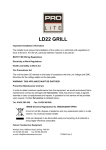 Pro-Lite Grill Installation and Service Instructions