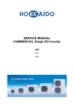 SERVICE MANUAL COMMERCIAL Single DC-Inverter